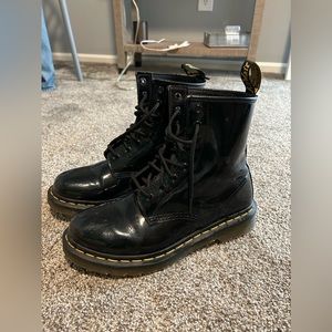 Black, “Polished Smooth” Dr. Martens